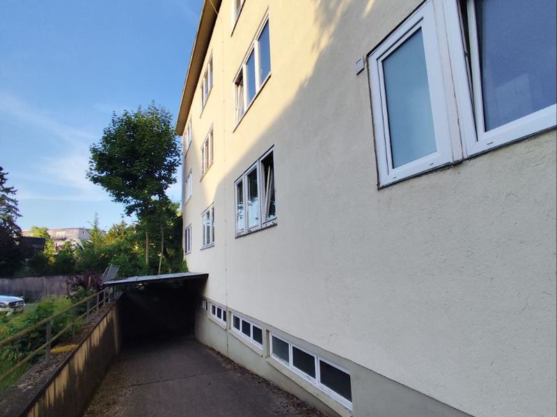 Fahrradrampe zum Keller
